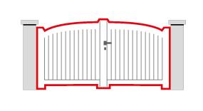 Portails contemporain Portail bombé - WEISZ