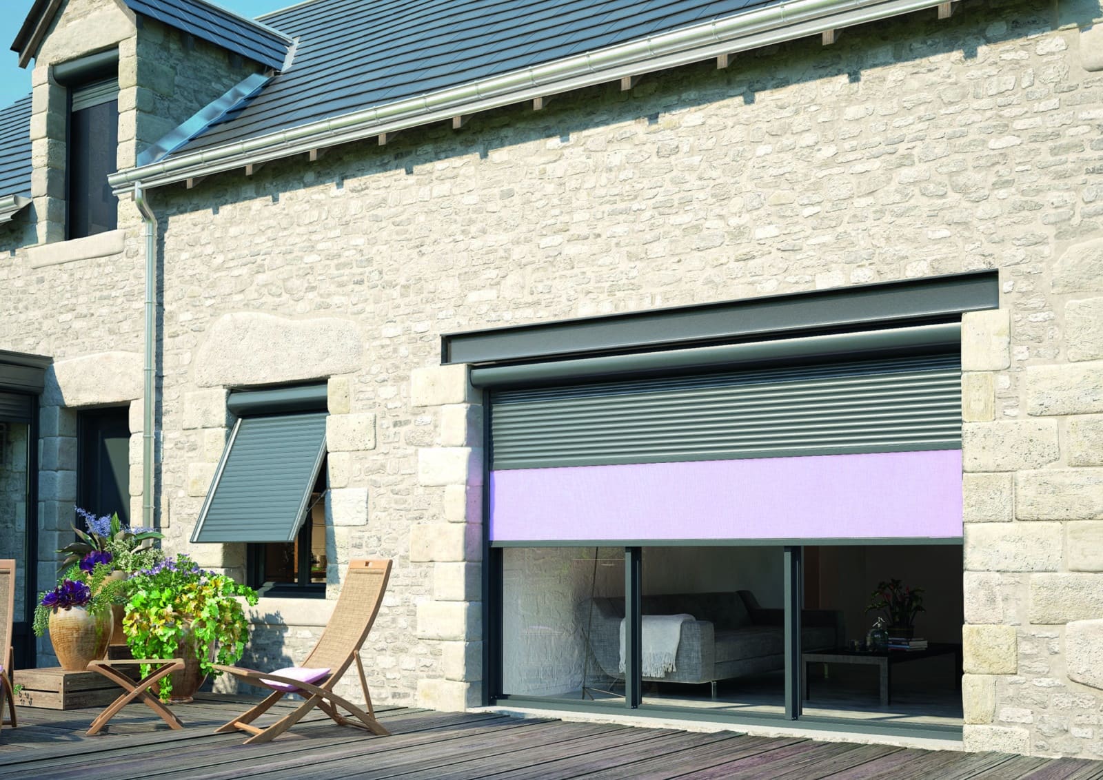 Volet roulant aluminium grande dimension