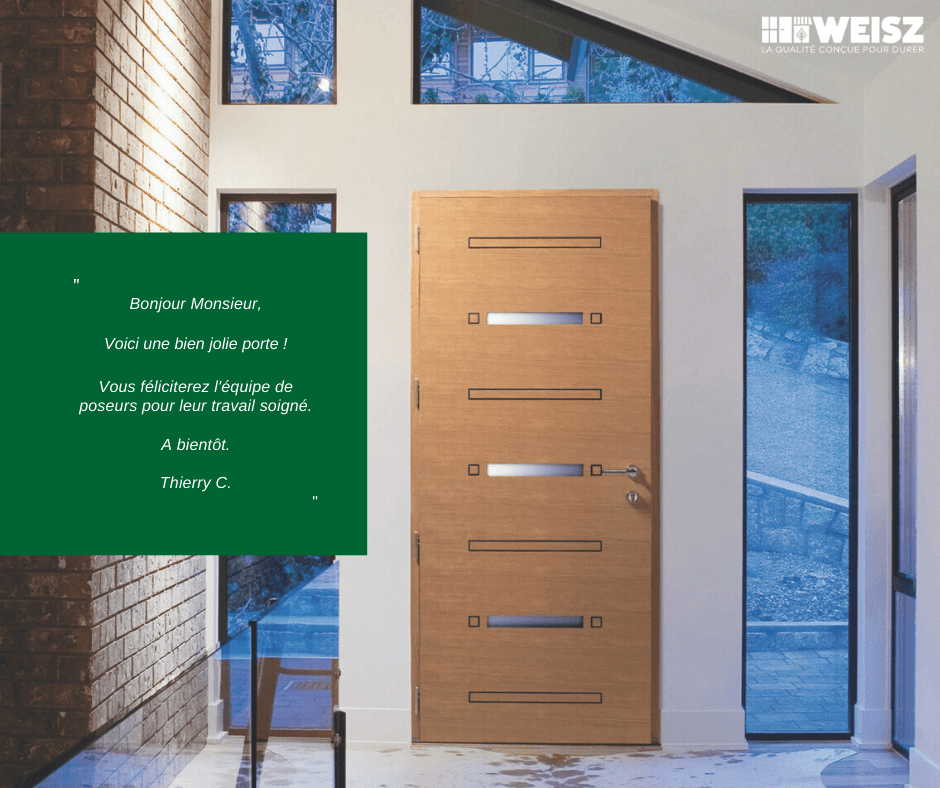 Brown Avis client Weisz - Porte d'entrée mixte bois-alu Minimalism DIY Influencer Facebook Post Set Avis client Weisz - Porte d'entrée mixte bois-alu