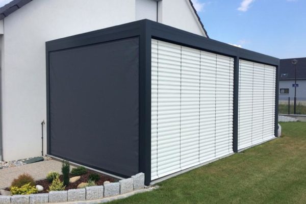 Pergola bioclimatique avec options_ Weisz Ile de France Pergola bioclimatique avec options_ Weisz Ile de France
