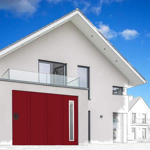 Porte de garage coulissante - dblenerv- Hublot sur la hauteur - Weisz Clamart Choisir les hublots de sa porte de garage - Hublot sur la hauteur