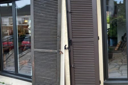 Avant / après pour le remplacement de volets battants sur paris