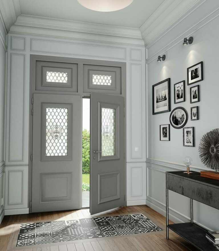 porte-entrée vitrée neo classique 2-WeISZ ile de france