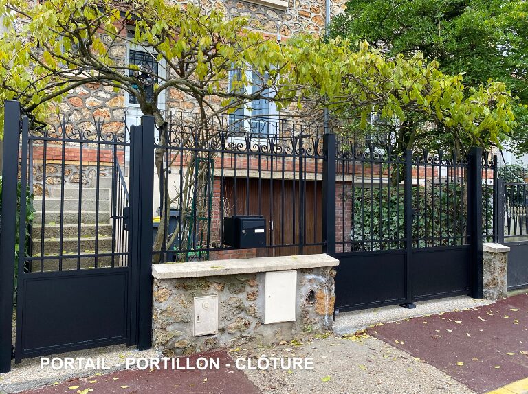 ensemble renovation portail portillon cloture-WEISZ