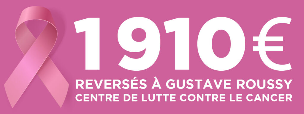 Octobre Rose : WEISZ soutient Gustave Roussy avec un don de 1 910 €