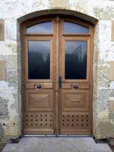 Porte en bois cintrée en arc surbaissé - WEISZ paris