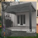 Nouveau chantier, installation d'un pergola à Cachan