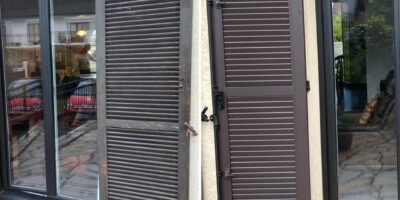 Avant / après pour le remplacement de volets battants sur paris